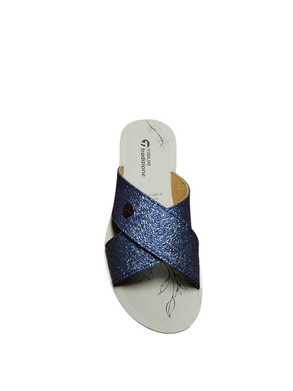 Sandali Donna Tiglio Tradizione Glitter Blu Comfort