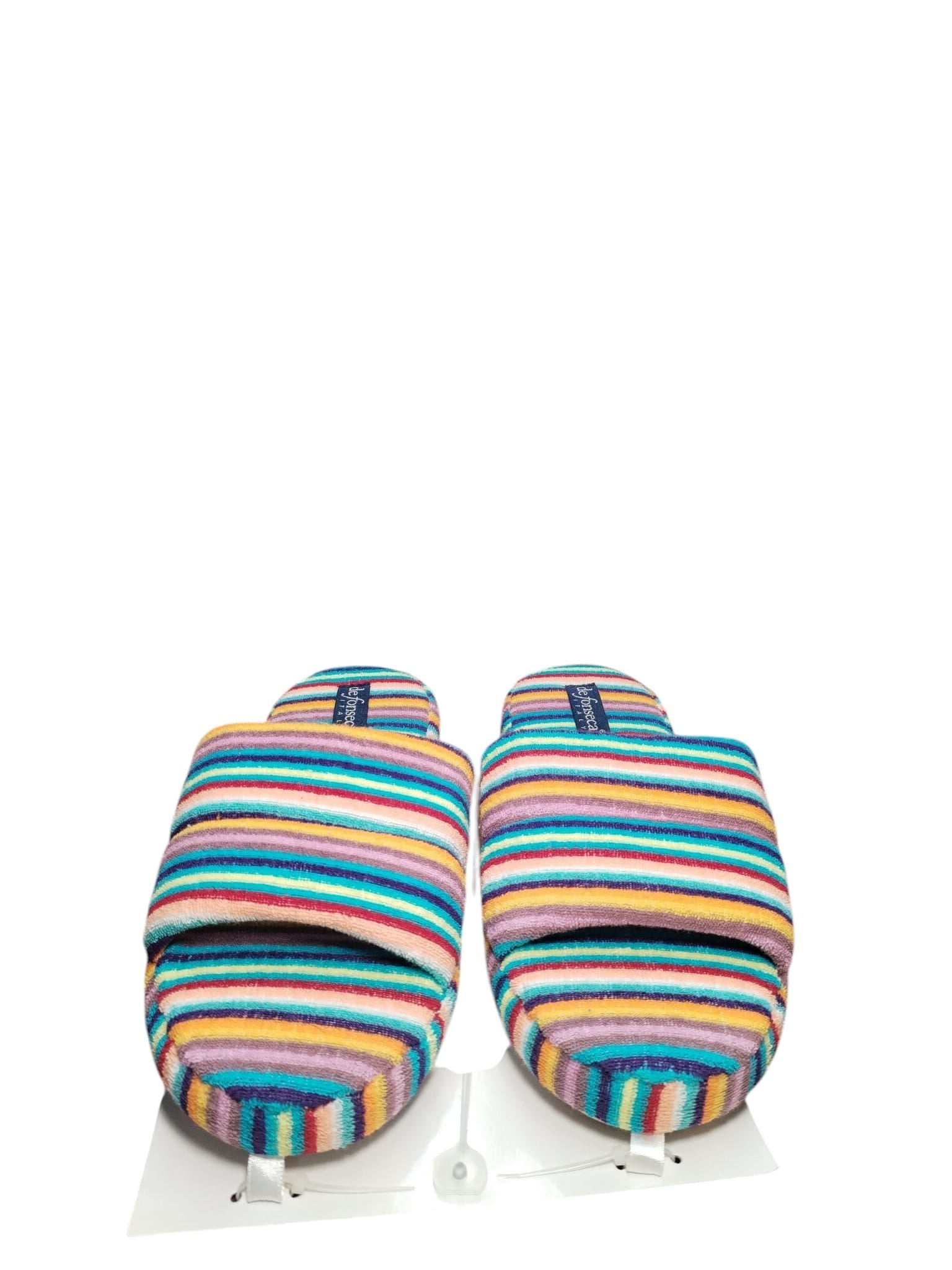 Pantofole De Fonseca a Righe Multicolore Comode