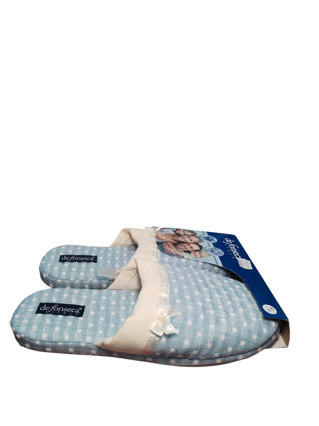 Pantofole Donna De Fonseca Pois Verde Chiaro Comfort