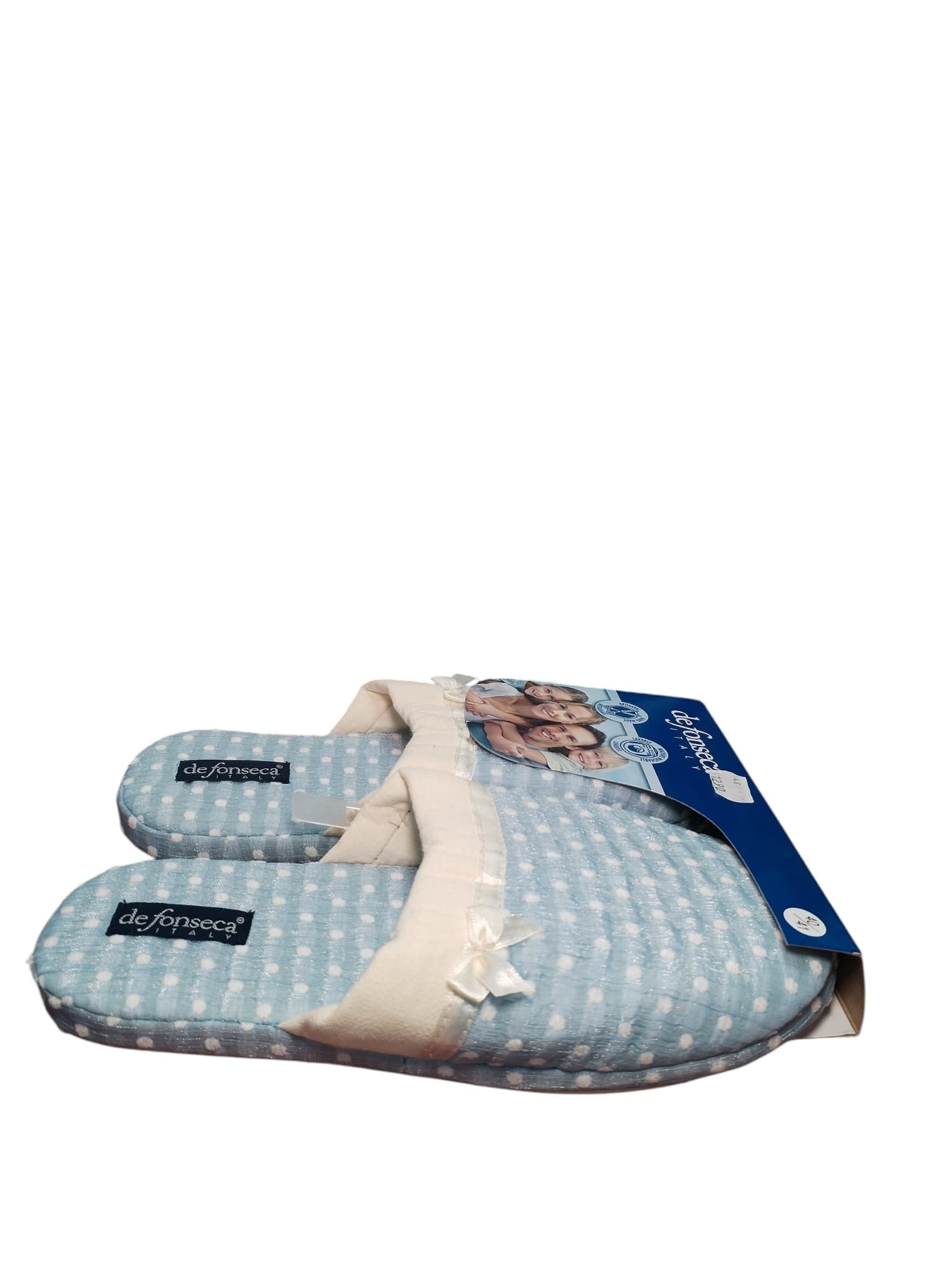 Pantofole Donna De Fonseca Pois Verde Chiaro Comfort