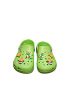 Zoccoli Bambino Verde Limone con Charms Divertenti