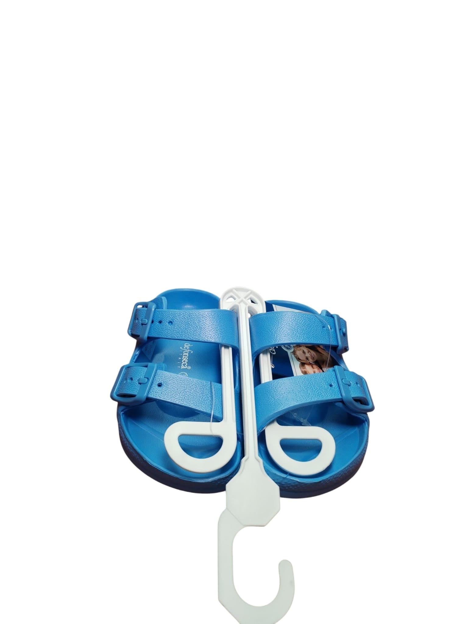 Sandali Casual Blu con Doppia Fibbia Regolabile