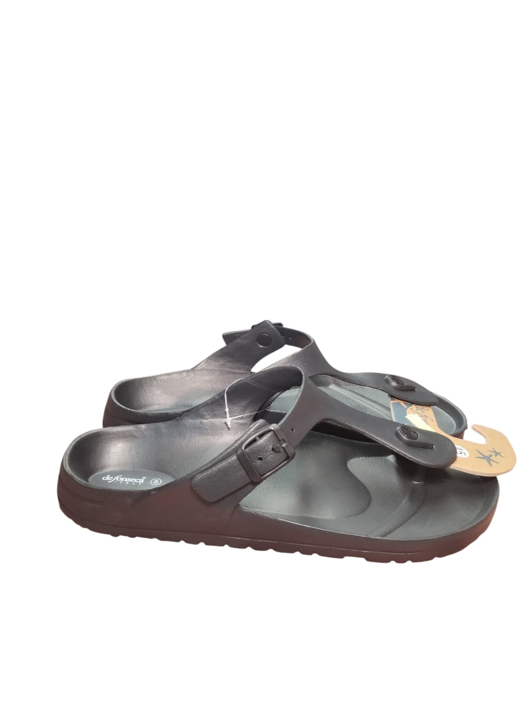 Infradito Unisex de fonseca Grigio Scuro con Fibbia