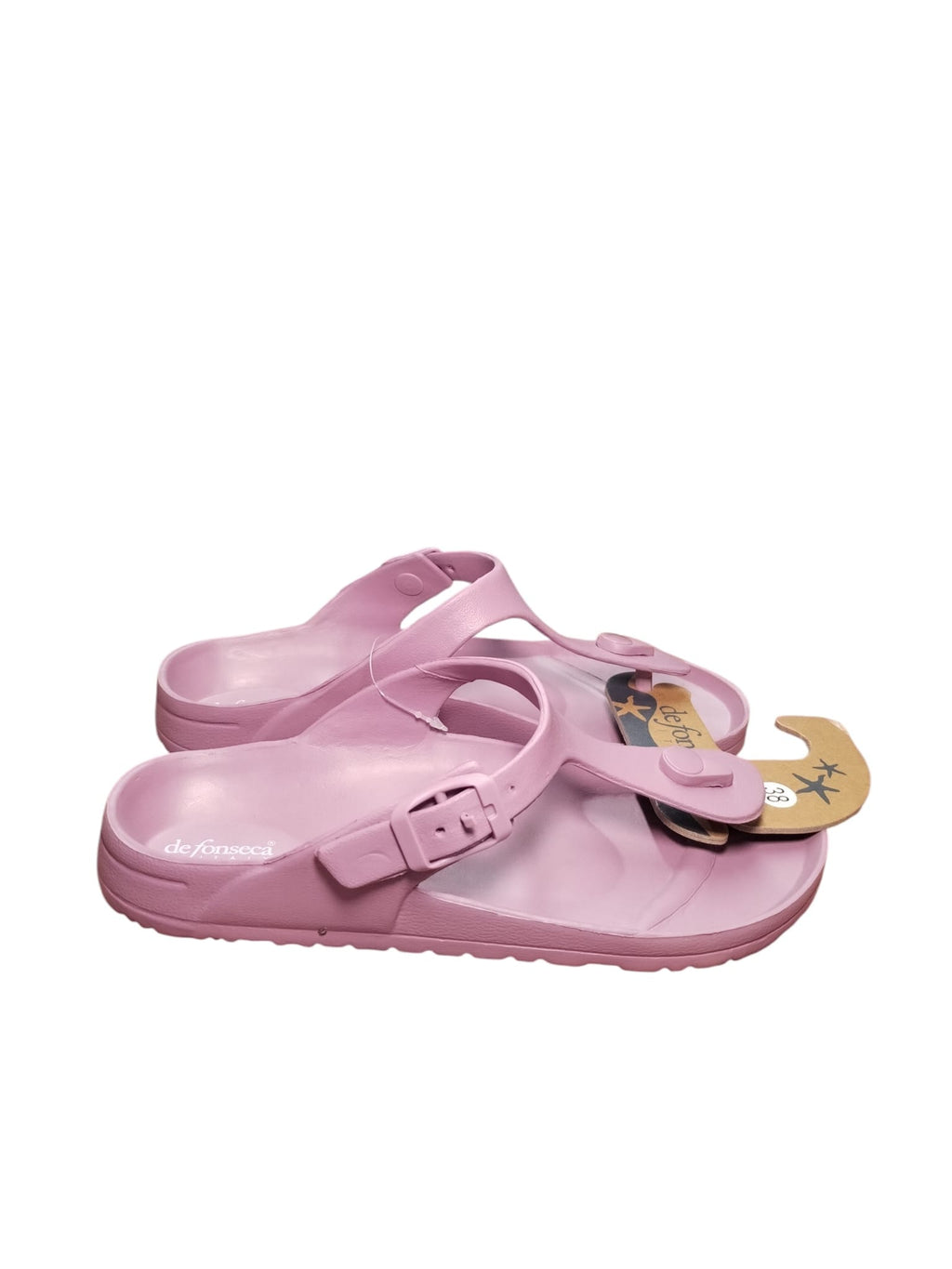 Sandali Infradito Donna Rosa Chiaro con Fibbia Regolabile