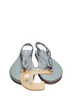 Sandali Donna De Fonseca Glitter Argento con Cinturino