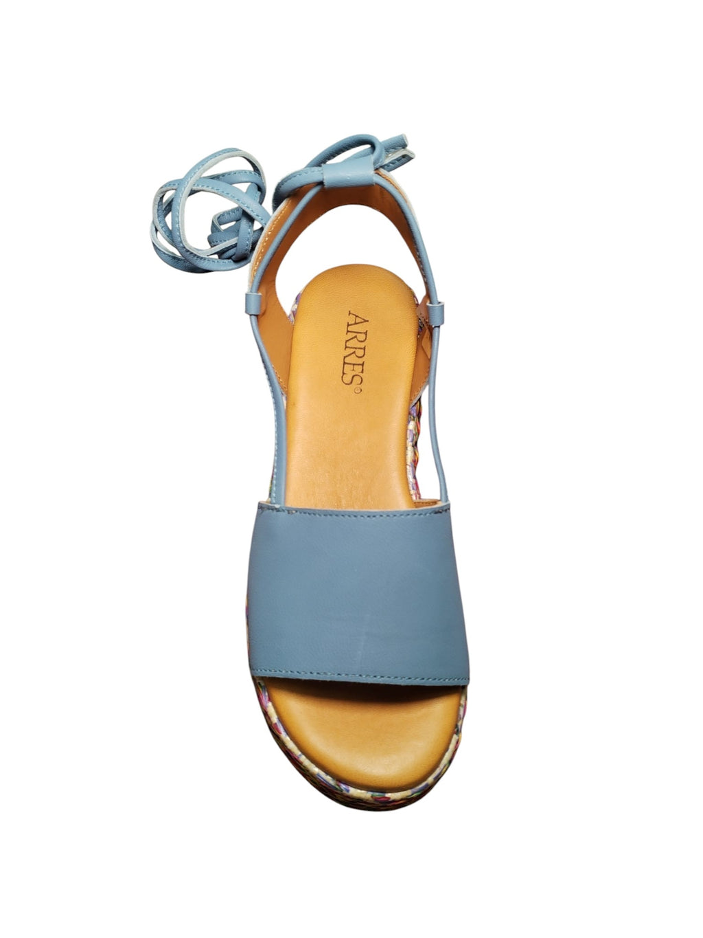 Sandali Platform ARRES con Suola Intrecciata e Lacci