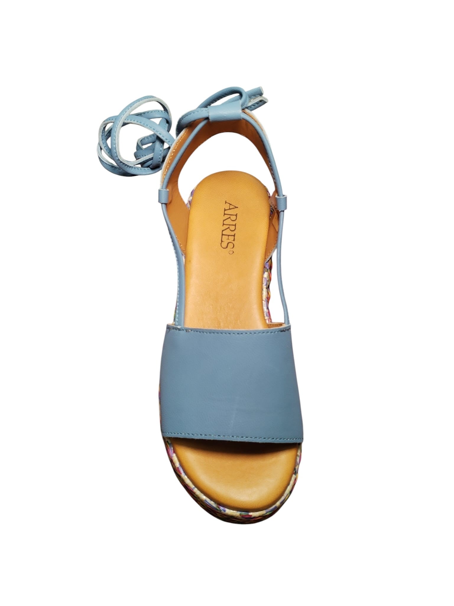 Sandali Platform ARRES con Suola Intrecciata e Lacci
