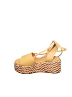 Sandali Platform ARRES con Suola Intrecciata e Lacci