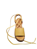 Sandali Platform ARRES con Suola Intrecciata e Lacci