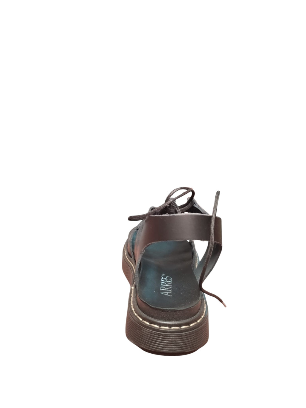 Sandali ARRES Platform Neri con Lacci e Suola Chunky