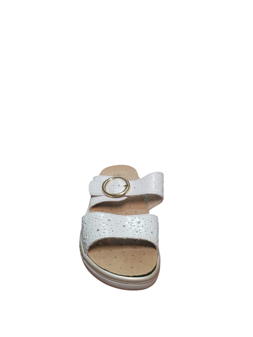 Sandali Donna Comfort Fly Flot Bianco con Fibbia Regolabile