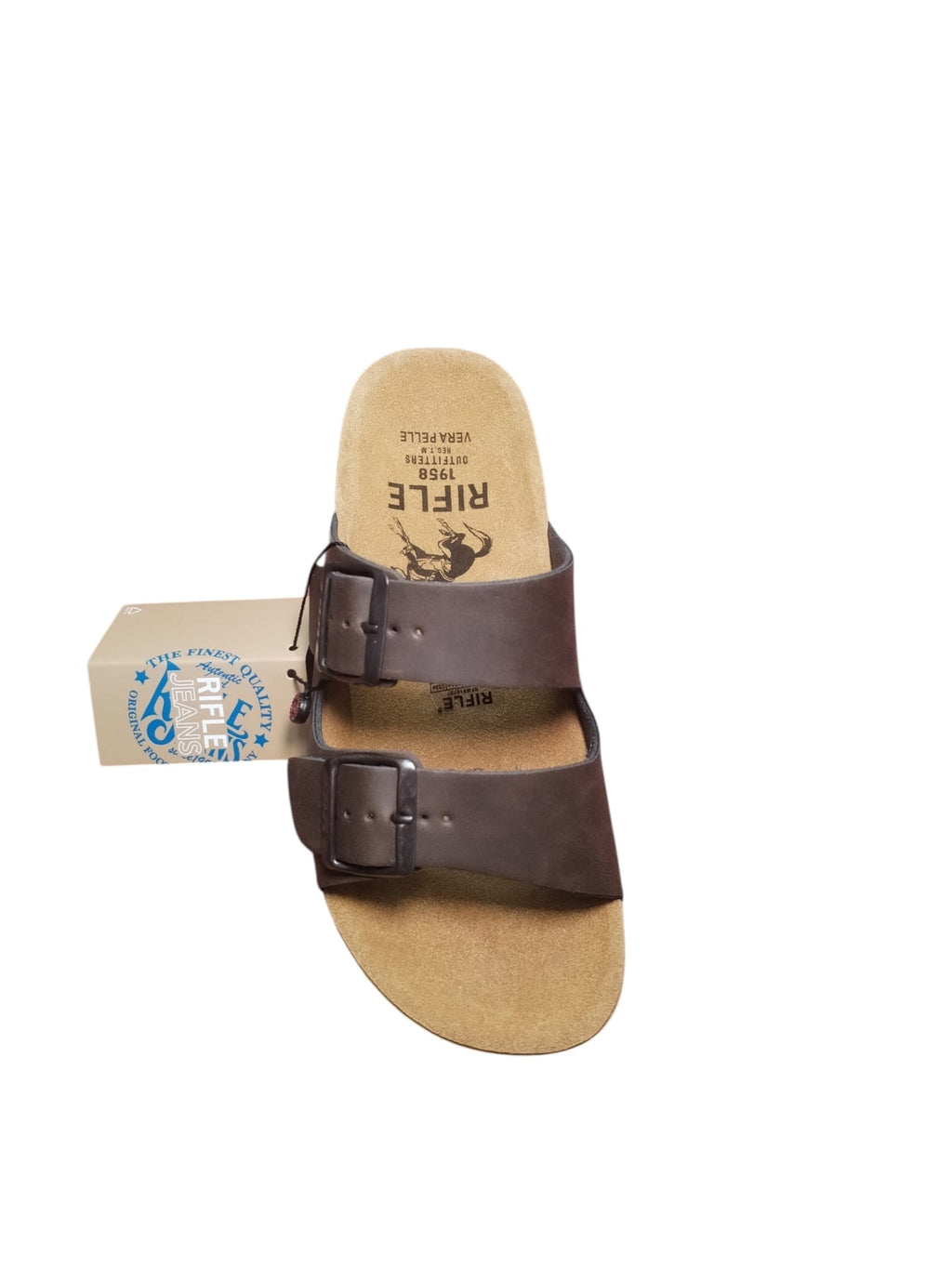 Sandali Rifle Unisex Comfort Doppia Fibbia Suola Sughero