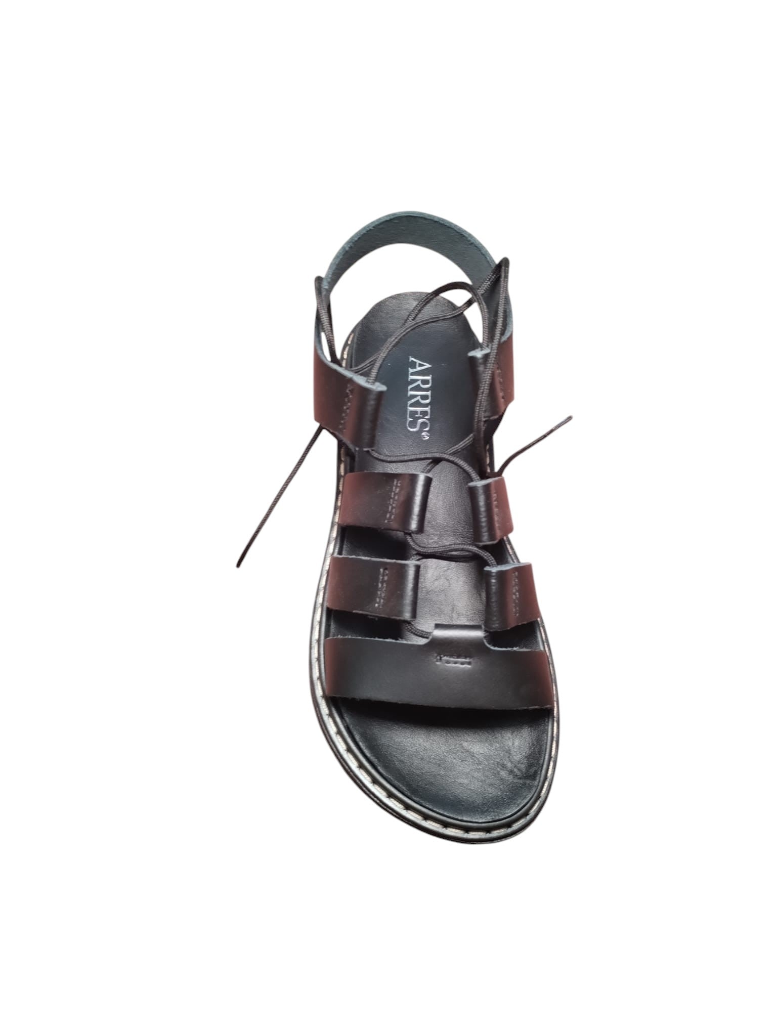 Sandali ARRES Platform Neri con Lacci e Suola Chunky