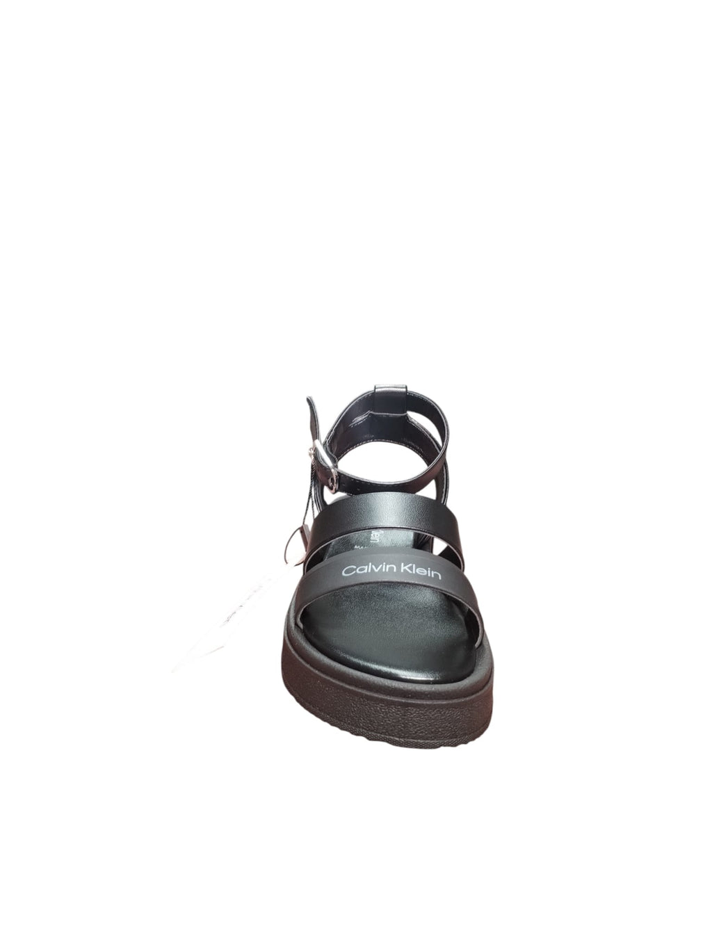 Sandali Platform Calvin Klein Neri con Fasce e Cinturino