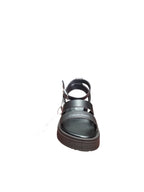 Sandali Platform Calvin Klein Neri con Fasce e Cinturino