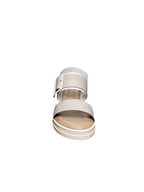 Sandalo Donna ARRES con Zeppa Comfort Beige e Bianco