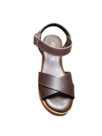 Sandali ARRES Donna con Zeppa in Sughero e Fasce Beige