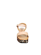 Sandali Donna ARRES con Tacco e Plateau Stampa Leopardata