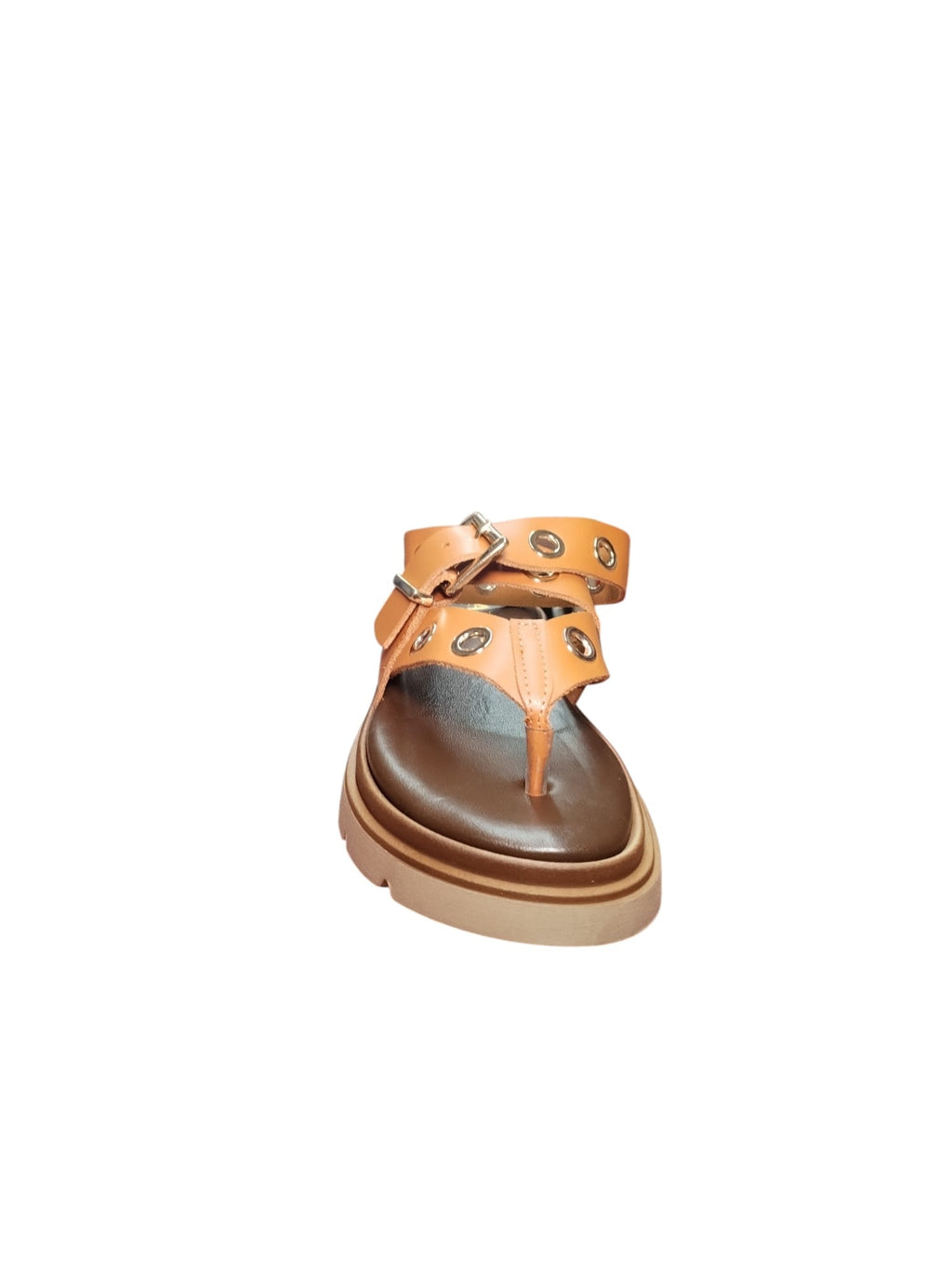 Sandali Donna ARRES con Fascette e Occhielli Metallici