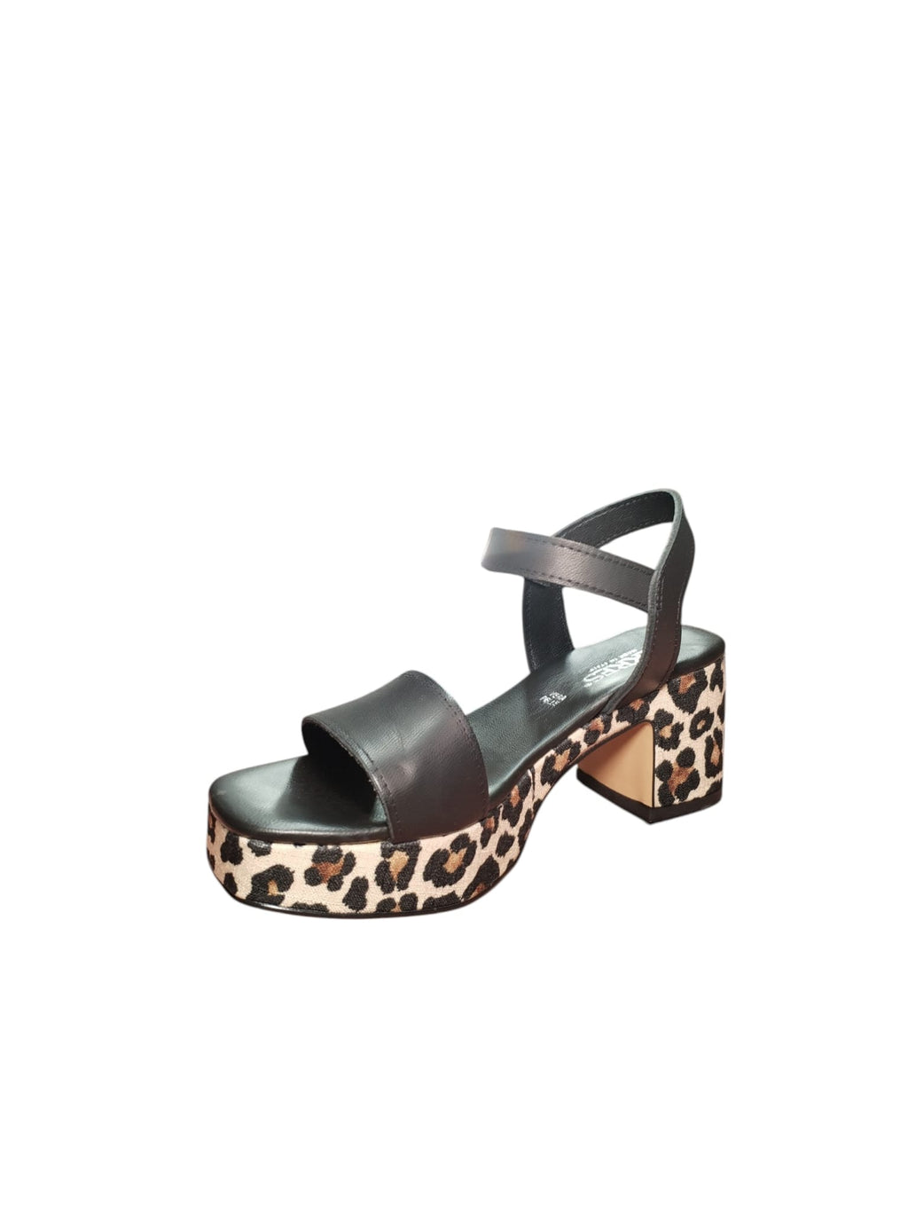 Sandali Donna ARRES con Tacco e Plateau Stampa Leopardata