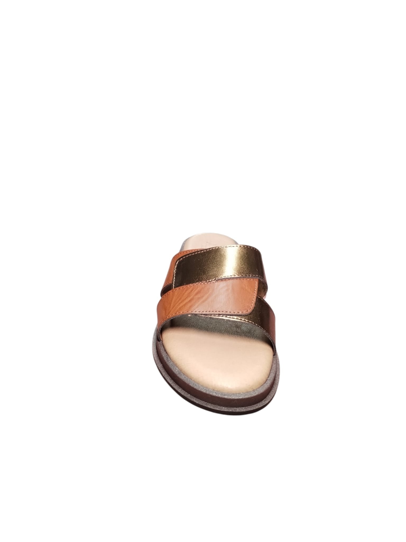 Sandali ARRES Donna Bassi in Similpelle Marrone Comfort Estivo