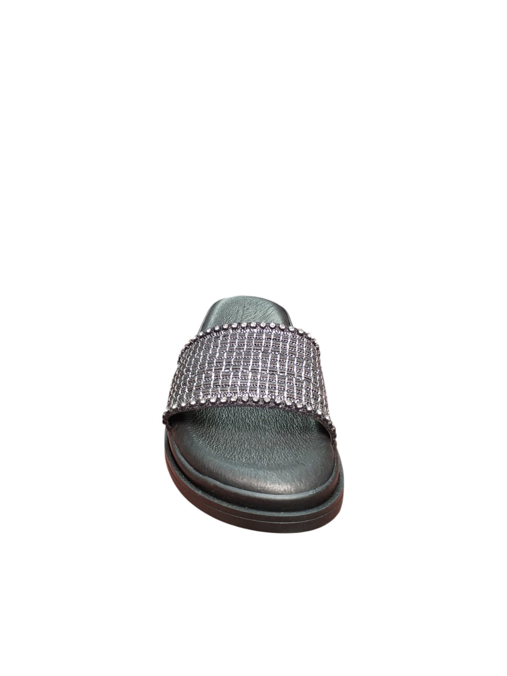 Ciabatte ARRES Donna Nere con Fascia Glitterata Eleganti