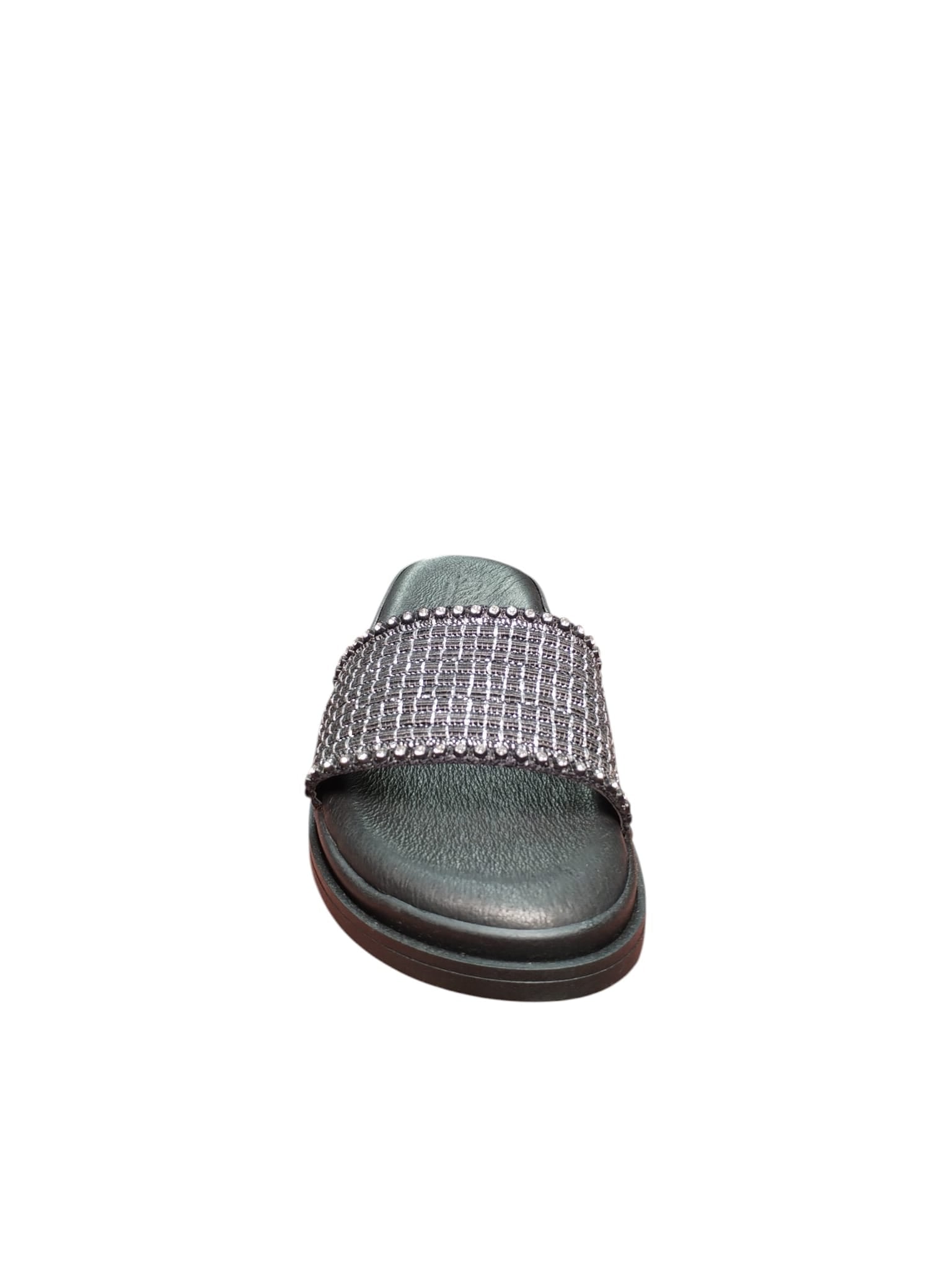 Ciabatte ARRES Donna Nere con Fascia Glitterata Eleganti