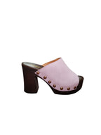 Zoccolo ARRES Donna con Tacco Largo, Plateau e Borchie