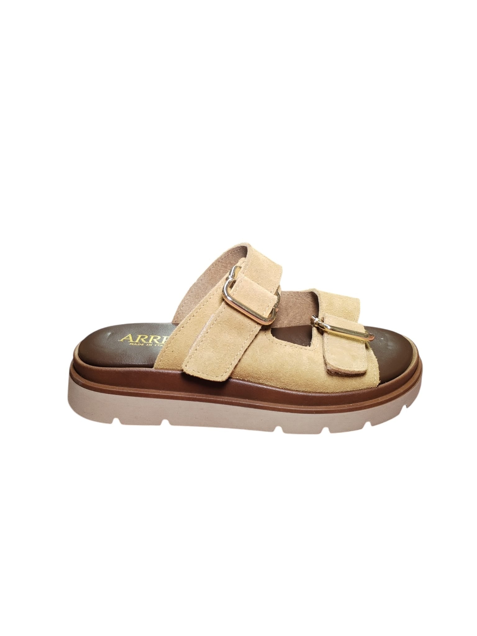 Sandali Donna ARRES Scamosciati con Fibbie e Suola Platform