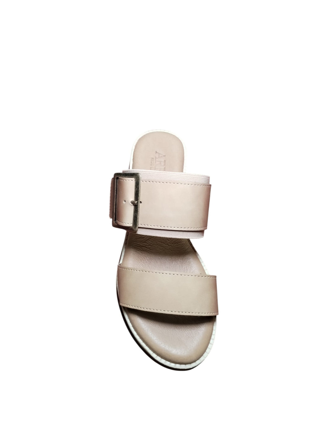 Sandali ARRES Beige con Fibbia e Zeppa Comfort