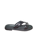 Sandali Donna Arres con Fasce Borchiate Argento