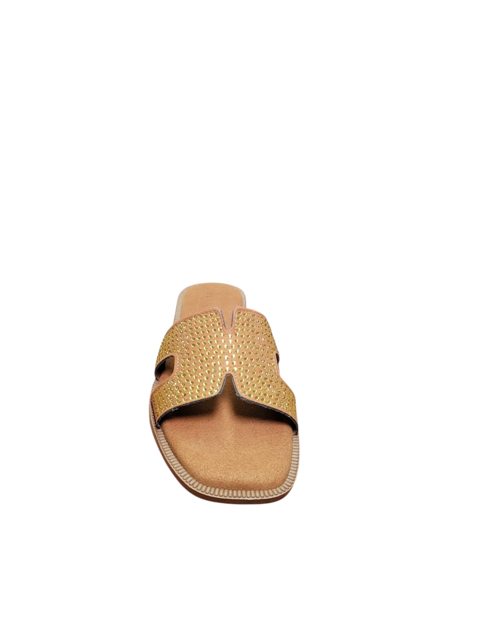 Sandali ARRES Bassi Donna con Strass Dorati