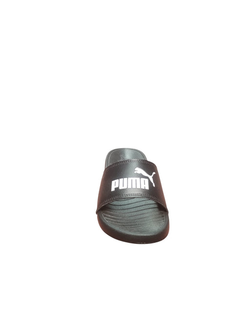 Comode Ciabatte Puma da bimbo in Pelle Sintetica Nera