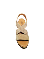 Sandali ARRES con Zeppa Intrecciata Beige