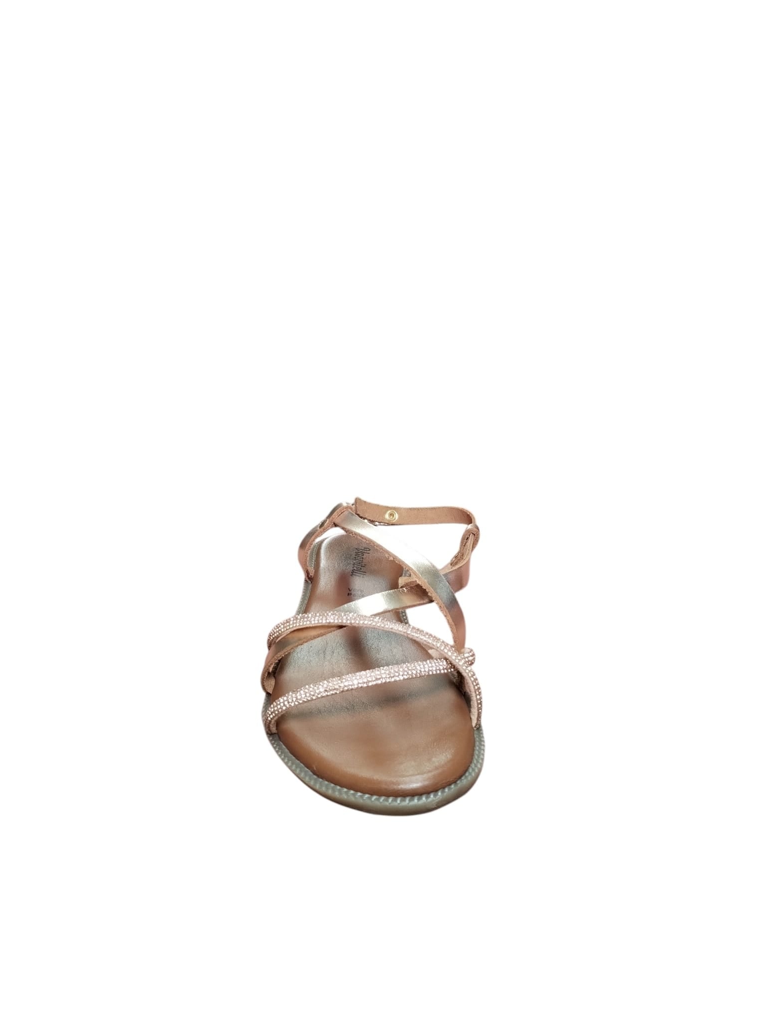 Sandali Donna Bassi Vanwil Fasce Strass