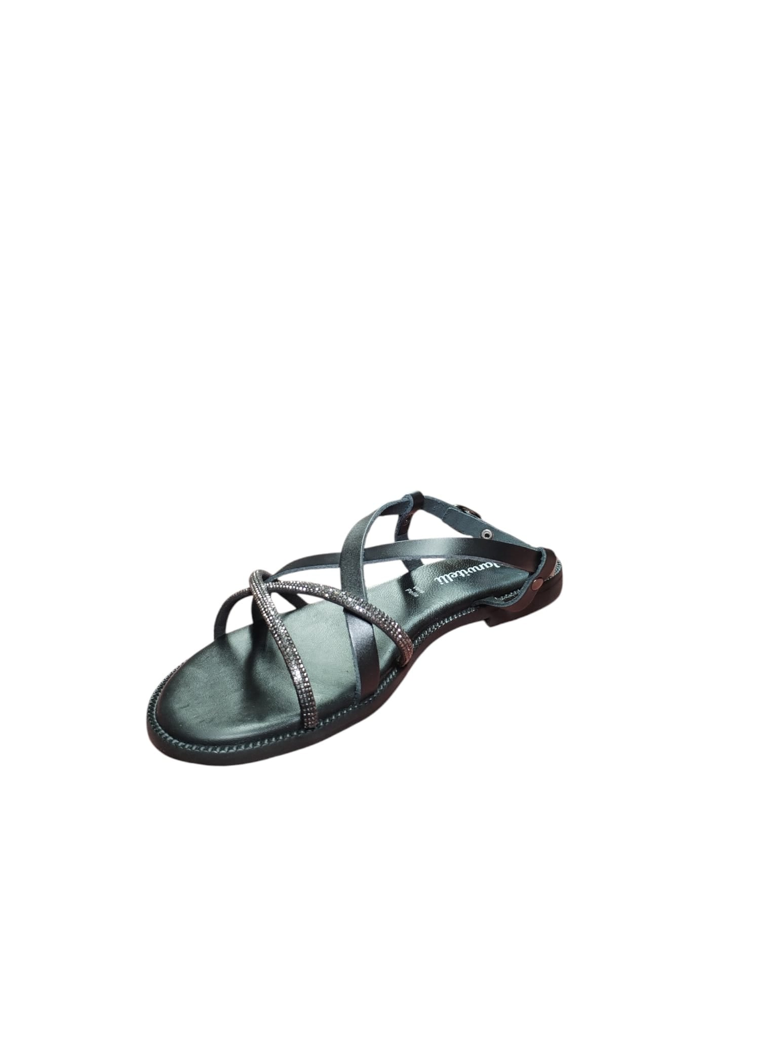 Sandali Donna Bassi Vanwil Fasce Strass
