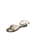 Sandali Bassi Donna Glitter Rosa Oro Eleganti Vanvi