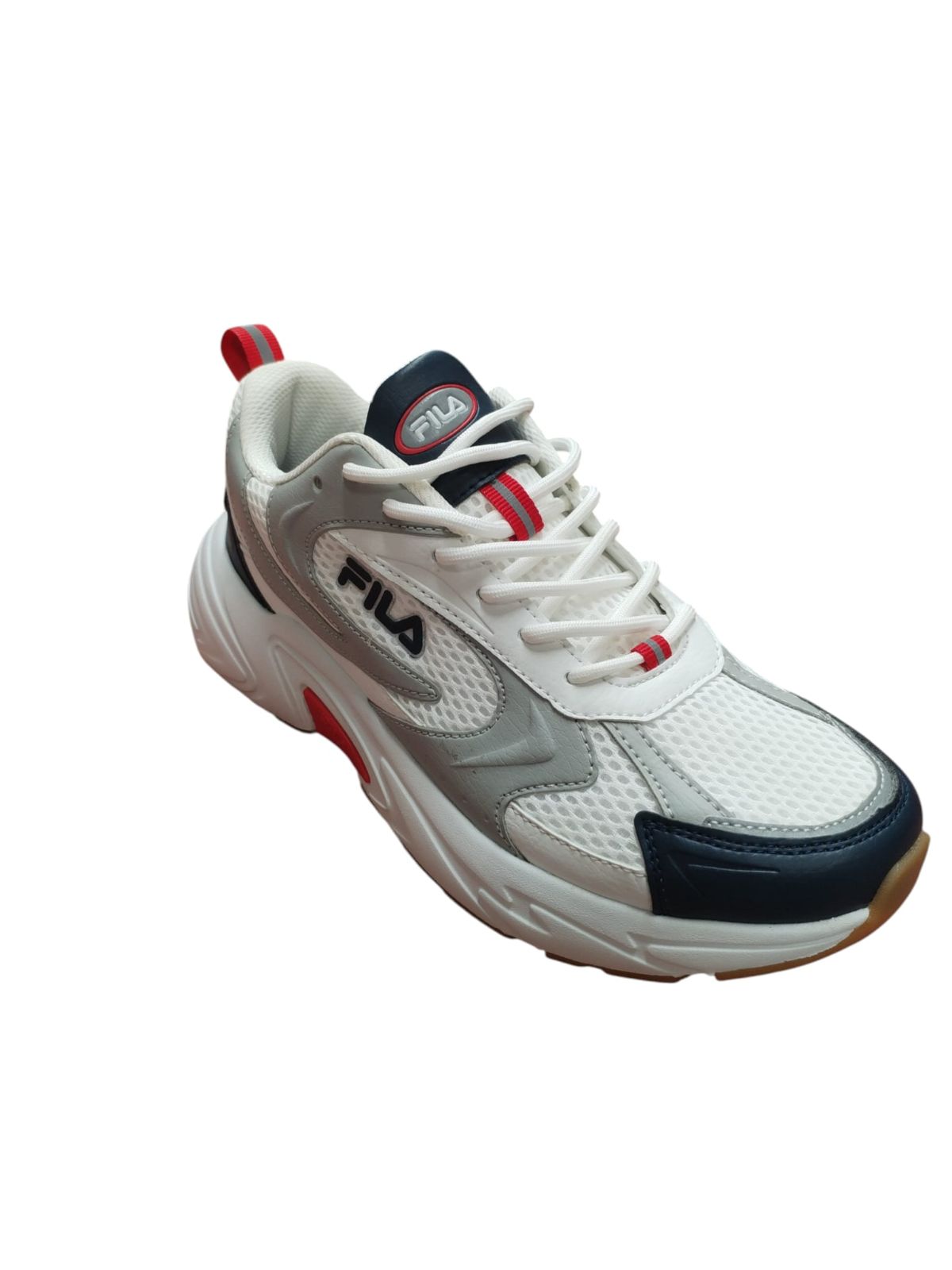 Fila Sneakers Uomo/Donna Bianche Grigie Rosse