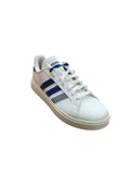 Scarpe Adidas Grand Court Base Bianche con Strisce Blu