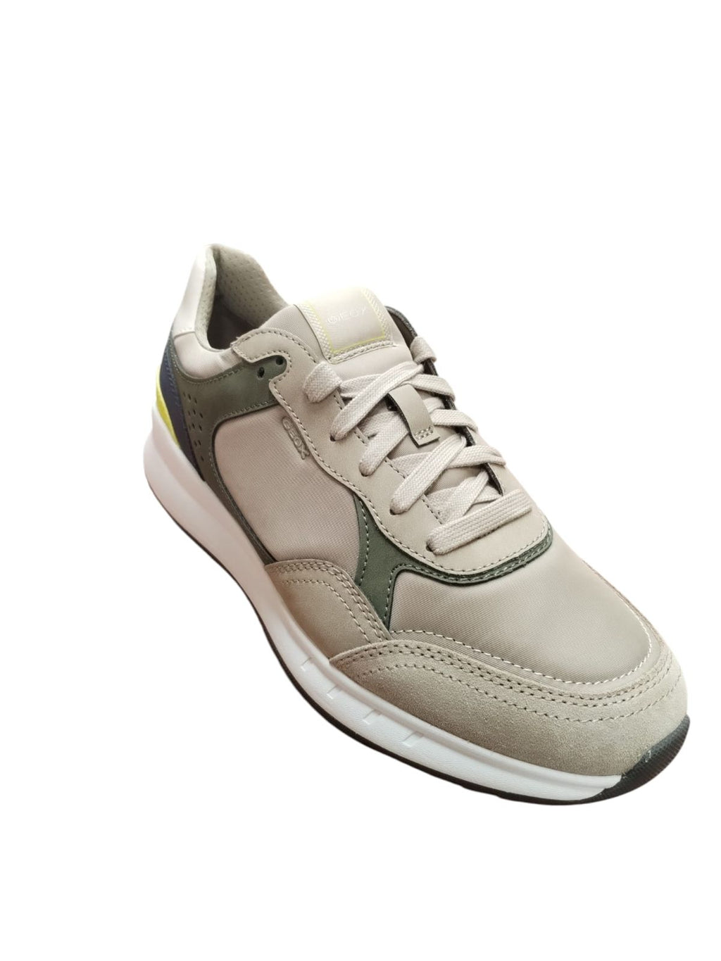 Geox Sneaker Uomo Casual Beige Verde