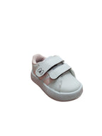 Scarpe Bambina Bianche con Strappi e Dettagli Rosa