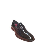 Mocassino Uomo GianMarco Venturi Elegante in Vernice Nera con Fibbia