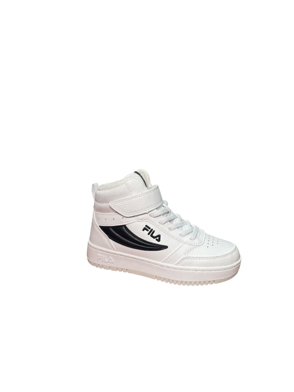 Fila Scarpe Alte Bambino/Ragazzo Bianche con Velcro