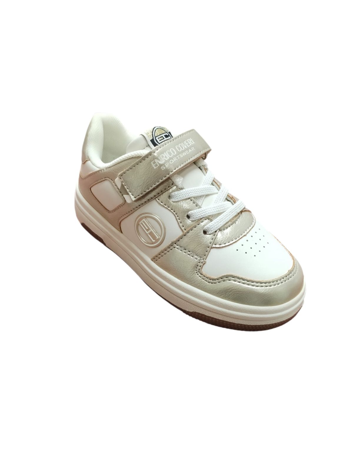Sneakers Bambina Enrico Coveri Sportswear Bianco Oro