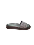 Ciabatte ARRES Donna Nere con Fascia Glitterata Eleganti