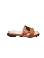 Sandali ARRES Donna Bassi in Similpelle Marrone Comfort Estivo