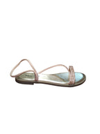 Sandali Bassi Donna Glitter Rosa Oro Eleganti Vanvi