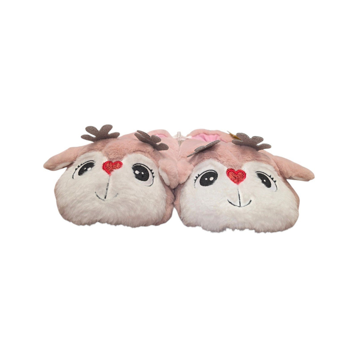 Pantofole Peluche Renna Rosa per Bambina/Donna
