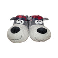 Moppine Peluche Cane Grigio con Dettagli Scozzesi