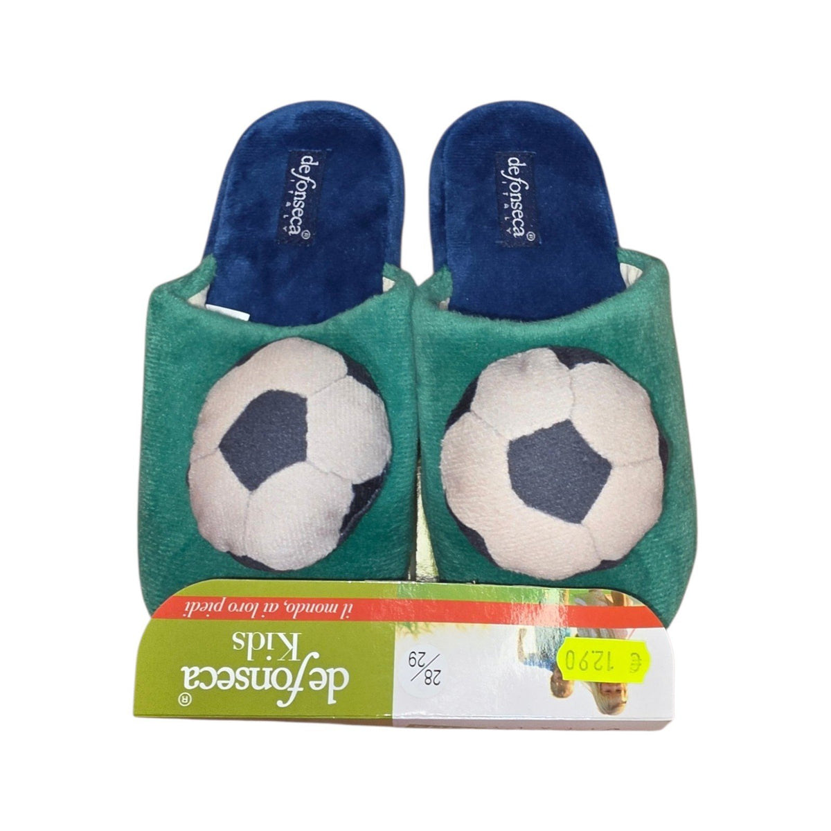 De Fonseca Kids Pantofole Calcio Verdi Morbide